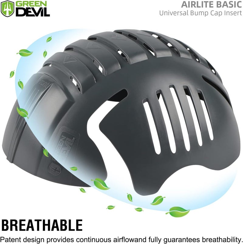 GREEN DEVIL إدخال قبعة صدمات عالمية لقبعات البيسبول خفيفة الوزن مع تهوية - مجموعة 3 قطع للرجال والنساء - Image 2